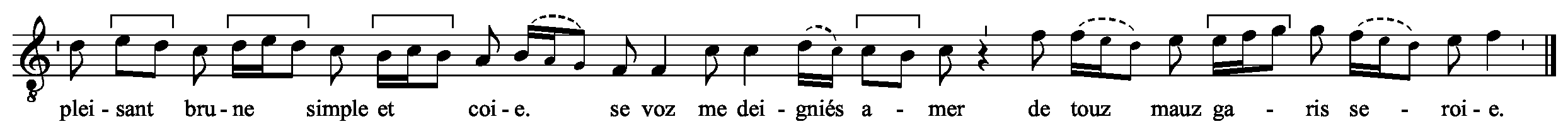 Refrain musical notation